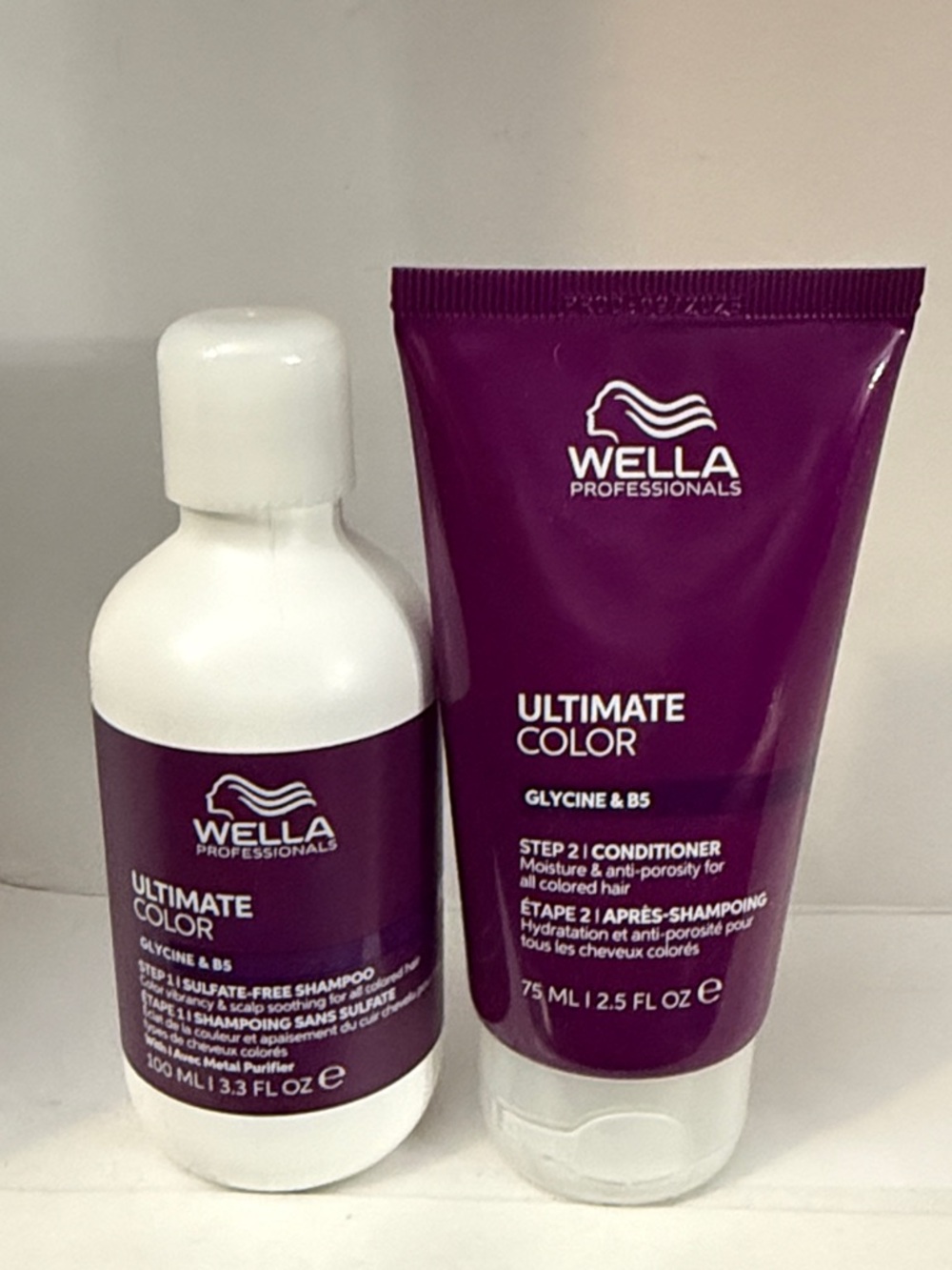 Wella Ultimate Color Shampoo & Conditioner - Purple and White
